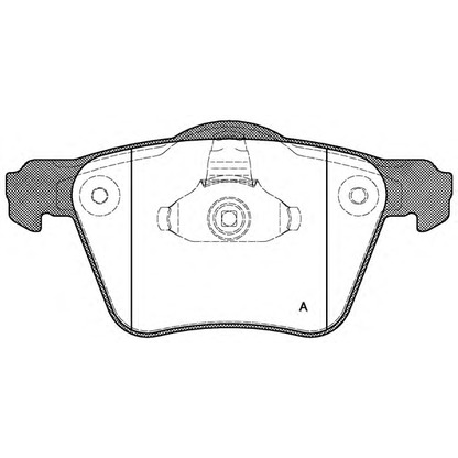 Photo Kit de plaquettes de frein, frein à disque OPEN PARTS BPA104300