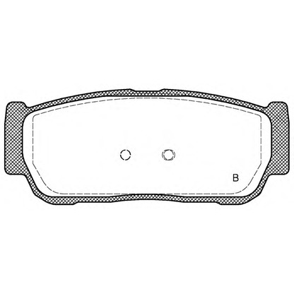 Фото Комплект тормозных колодок, дисковый тормоз OPEN PARTS BPA106302