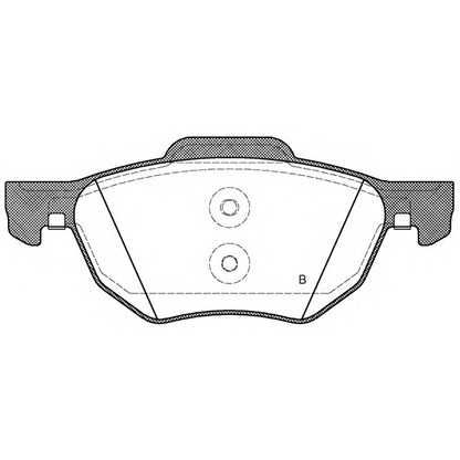 Foto Bremsbelagsatz, Scheibenbremse OPEN PARTS BPA106802