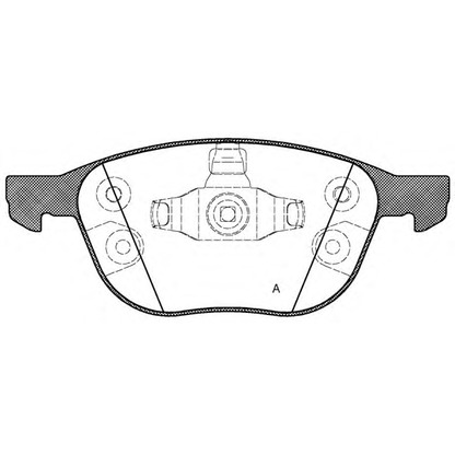 Photo Brake Pad Set, disc brake OPEN PARTS BPA108230