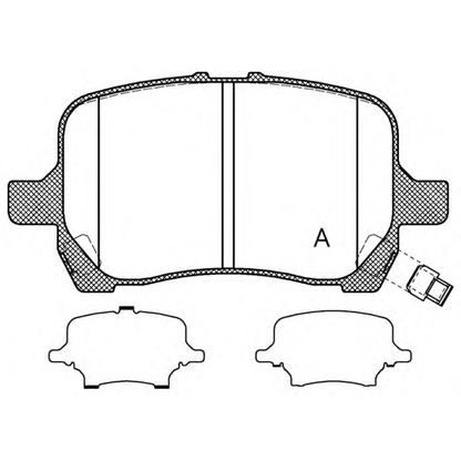 Photo Brake Pad Set, disc brake OPEN PARTS BPA108912