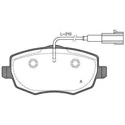 Фото Комплект тормозных колодок, дисковый тормоз OPEN PARTS BPA109901