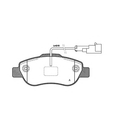 Фото Комплект тормозных колодок, дисковый тормоз OPEN PARTS BPA110021