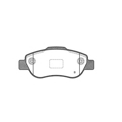 Фото Комплект тормозных колодок, дисковый тормоз OPEN PARTS BPA110021