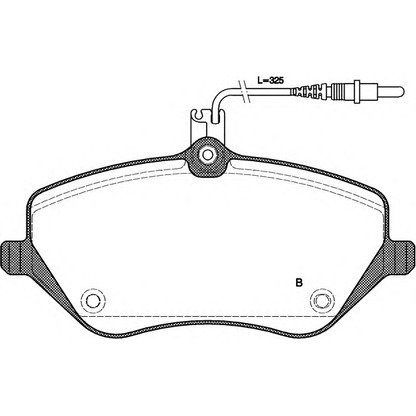 Foto Kit pastiglie freno, Freno a disco OPEN PARTS BPA110104