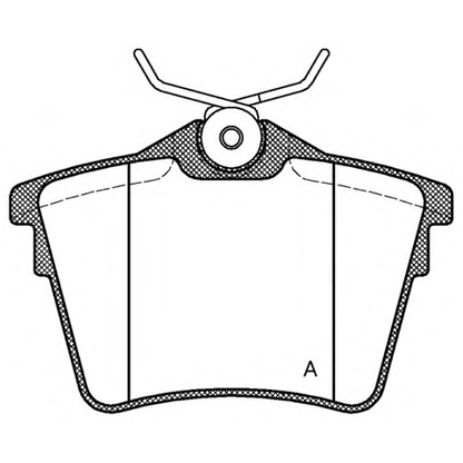 Foto Bremsbelagsatz, Scheibenbremse OPEN PARTS BPA110300