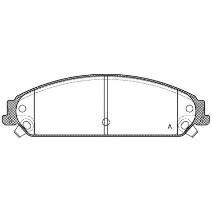 Foto Bremsbelagsatz, Scheibenbremse OPEN PARTS BPA112808