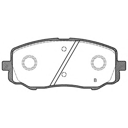 Photo Kit de plaquettes de frein, frein à disque OPEN PARTS BPA113312