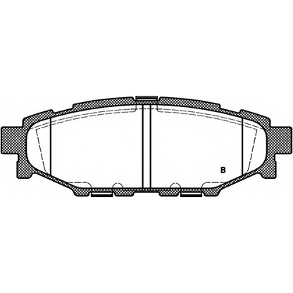 Foto Bremsbelagsatz, Scheibenbremse OPEN PARTS BPA113601