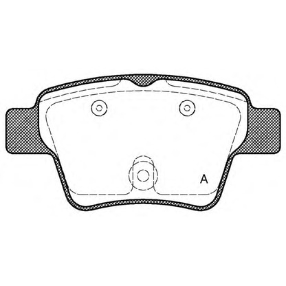 Фото Комплект тормозных колодок, дисковый тормоз OPEN PARTS BPA113800