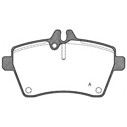 Photo Kit de plaquettes de frein, frein à disque OPEN PARTS BPA114400