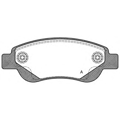 Фото Комплект тормозных колодок, дисковый тормоз OPEN PARTS BPA117700