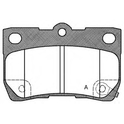 Photo Brake Pad Set, disc brake OPEN PARTS BPA118102