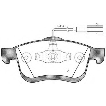 Photo Brake Pad Set, disc brake OPEN PARTS BPA118322