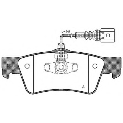 Photo Kit de plaquettes de frein, frein à disque OPEN PARTS BPA118702