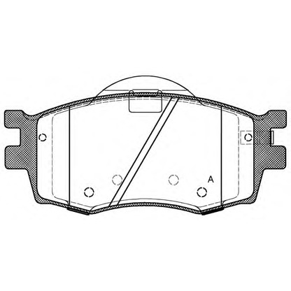 Foto Bremsbelagsatz, Scheibenbremse OPEN PARTS BPA120802