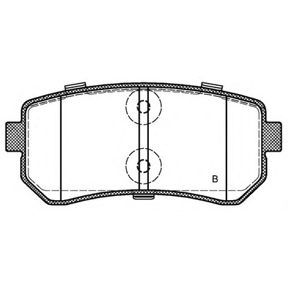 Photo Brake Pad Set, disc brake OPEN PARTS BPA120902