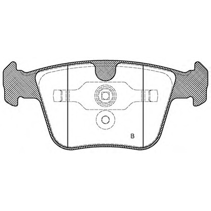 Foto Bremsbelagsatz, Scheibenbremse OPEN PARTS BPA121600