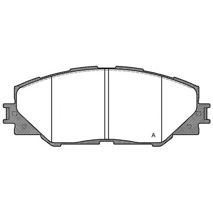 Foto Bremsbelagsatz, Scheibenbremse OPEN PARTS BPA123400