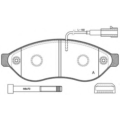 Фото Комплект тормозных колодок, дисковый тормоз OPEN PARTS BPA123701