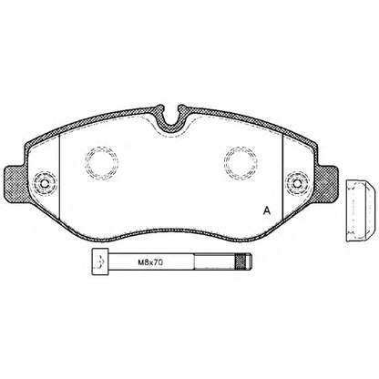 Photo Brake Pad Set, disc brake OPEN PARTS BPA124500