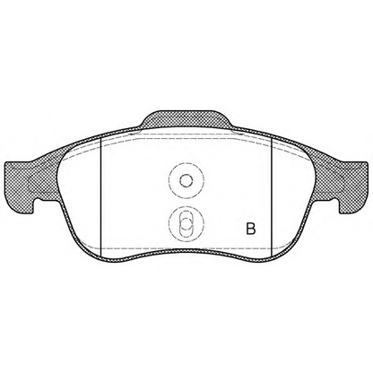 Фото Комплект тормозных колодок, дисковый тормоз OPEN PARTS BPA124810