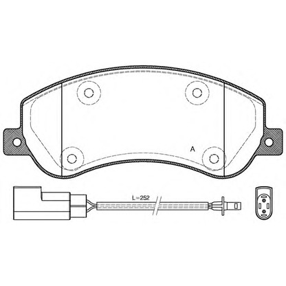 Foto Bremsbelagsatz, Scheibenbremse OPEN PARTS BPA125002