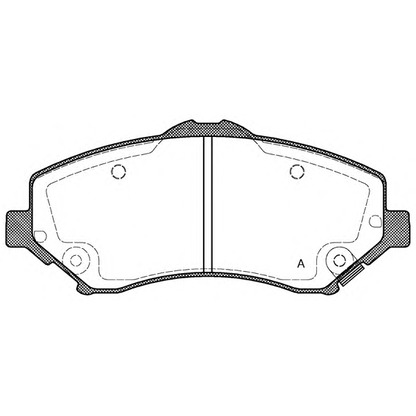 Фото Комплект тормозных колодок, дисковый тормоз OPEN PARTS BPA125902