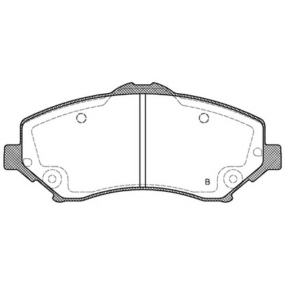 Фото Комплект тормозных колодок, дисковый тормоз OPEN PARTS BPA125902