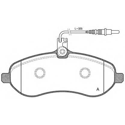 Фото Комплект тормозных колодок, дисковый тормоз OPEN PARTS BPA129201