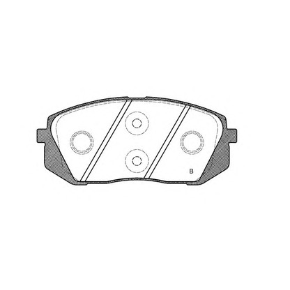 Фото Комплект тормозных колодок, дисковый тормоз OPEN PARTS BPA130222