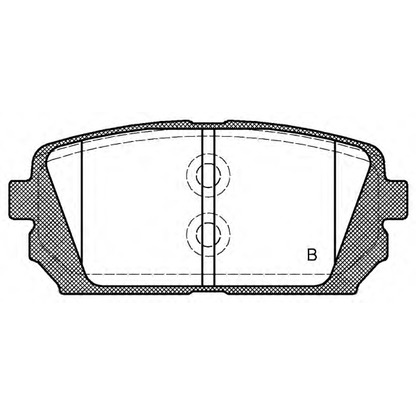 Фото Комплект тормозных колодок, дисковый тормоз OPEN PARTS BPA130302