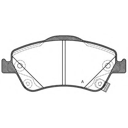 Photo Brake Pad Set, disc brake OPEN PARTS BPA131002