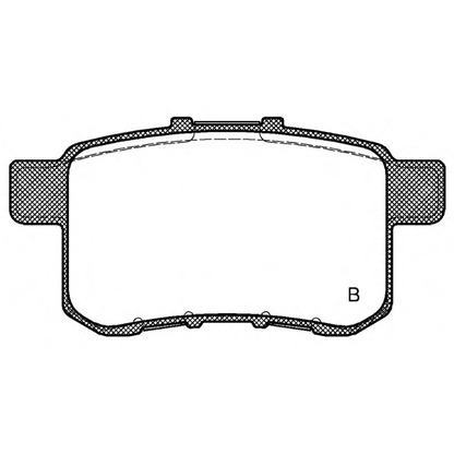 Фото Комплект тормозных колодок, дисковый тормоз OPEN PARTS BPA133202