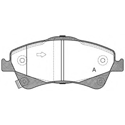 Foto Bremsbelagsatz, Scheibenbremse OPEN PARTS BPA134112