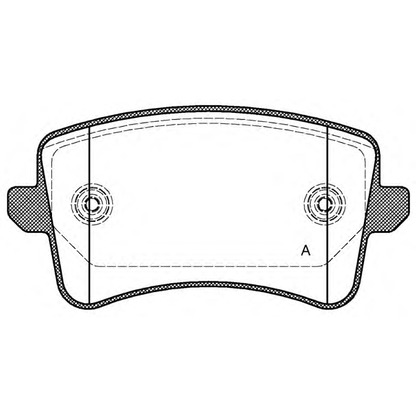 Фото Комплект тормозных колодок, дисковый тормоз OPEN PARTS BPA134300