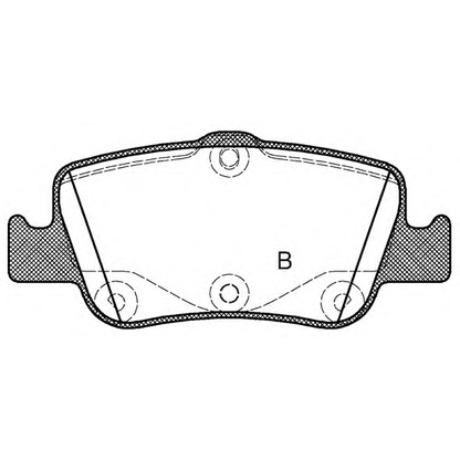 Foto Bremsbelagsatz, Scheibenbremse OPEN PARTS BPA135602