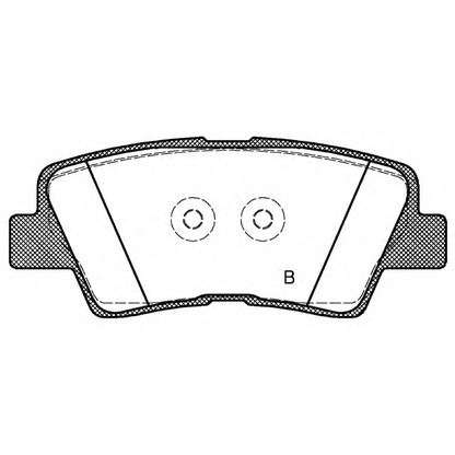 Foto Bremsbelagsatz, Scheibenbremse OPEN PARTS BPA136242