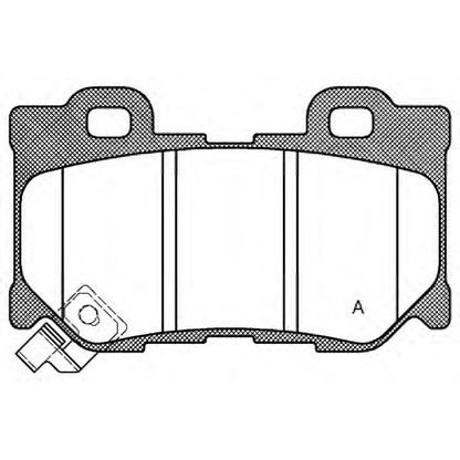 Photo Brake Pad Set, disc brake OPEN PARTS BPA136501