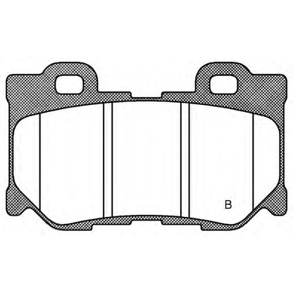 Photo Brake Pad Set, disc brake OPEN PARTS BPA136501