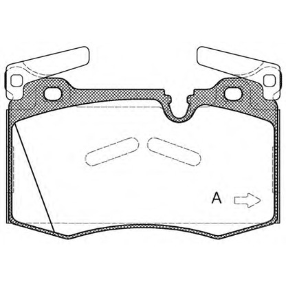 Photo Brake Pad Set, disc brake OPEN PARTS BPA137400
