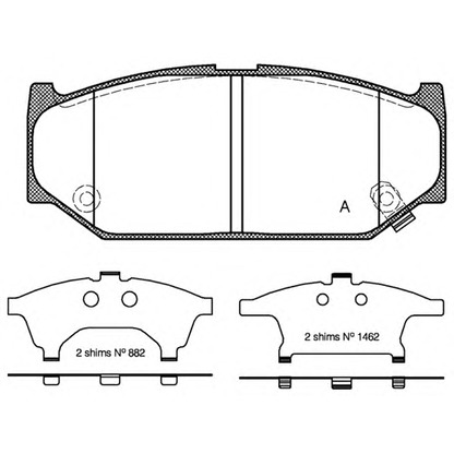 Foto Bremsbelagsatz, Scheibenbremse OPEN PARTS BPA138112