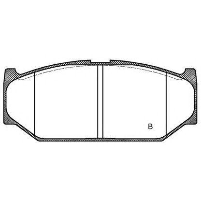 Фото Комплект тормозных колодок, дисковый тормоз OPEN PARTS BPA138112