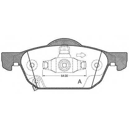 Foto Bremsbelagsatz, Scheibenbremse OPEN PARTS BPA138402