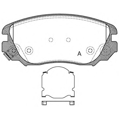 Photo Brake Pad Set, disc brake OPEN PARTS BPA138502