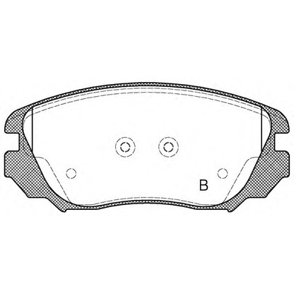 Photo Kit de plaquettes de frein, frein à disque OPEN PARTS BPA138502