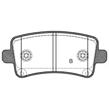 Photo Brake Pad Set, disc brake OPEN PARTS BPA138804