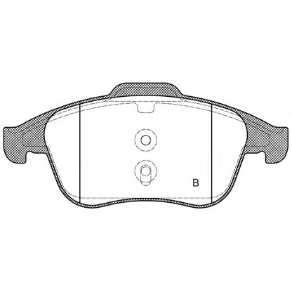 Фото Комплект тормозных колодок, дисковый тормоз OPEN PARTS BPA138900