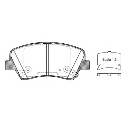 Фото Комплект тормозных колодок, дисковый тормоз OPEN PARTS BPA141232