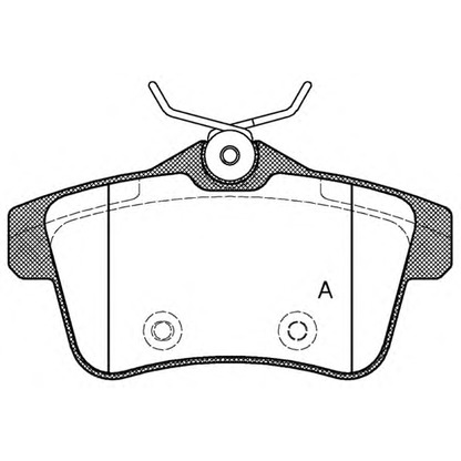 Фото Комплект тормозных колодок, дисковый тормоз OPEN PARTS BPA141800